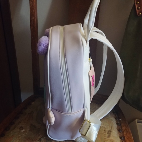NEW | BETSEY JOHNSON | y2k zip pastel girl faux leather kawaii kitsch backpack main image 7